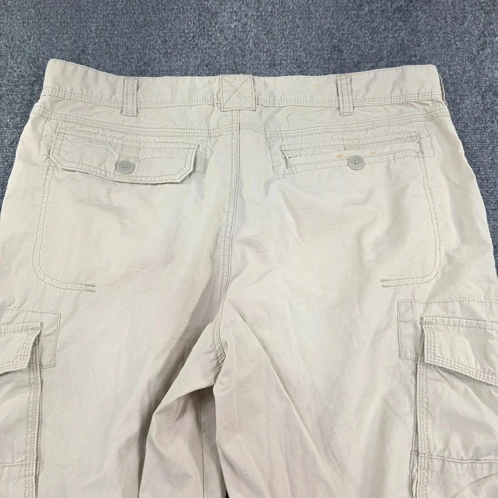 Cabelas Mens Khaki Cargo Pants Relaxed Fit Utility Outdoor‎ Size 36x30